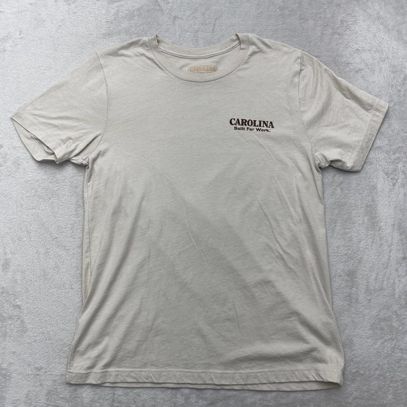Carolina Other - Carolina Shirt Mens Large L Brown T-shirt Workwear Axe Logo Lightweight Stretch